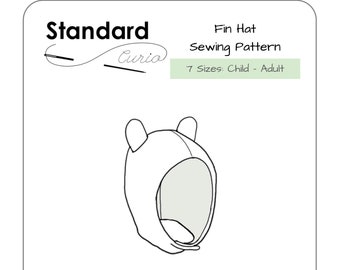 PDF Finn Hat Sewing Pattern - Child 3yr - Large Adult