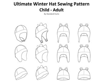 PDF Finn Hat Sewing Pattern Child 3yr Large Adult | Etsy