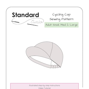 PDF Cycling Cap Sewing Pattern - Adult Small, Medium, & Large