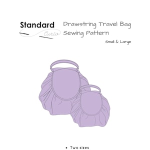 PDF Kordelzug Reisetasche Schnittmuster - zwei Größen