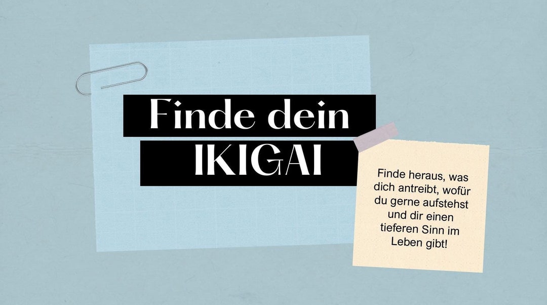 Ikigai, Workbook 33 Pages, Work-life-balance, Search for Meaning ...