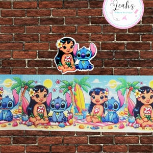 Gross grain ribbon/3in ribbon/Printed ribbon/Cartoon ribbon/Stitch ribbon