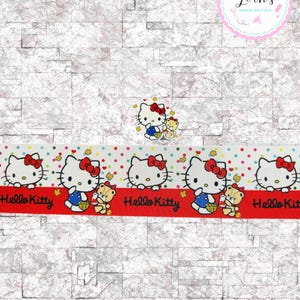 Gross grain ribbon/3in ribbon/Printed ribbon/Hello kitty