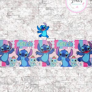 Gross grain ribbon/3in ribbon/Printed ribbon/Cartoon ribbon/Stitch ribbon