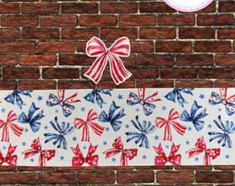 Gross grain ribbon/3in ribbon/4th of July