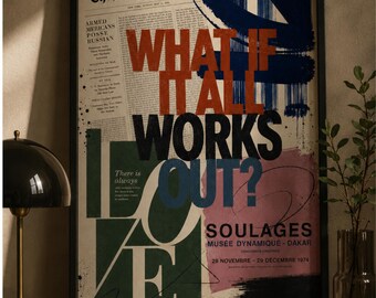 NYT poster, Typography Art, Abstract Quote , Vintage Newspaper, Soulages Decor