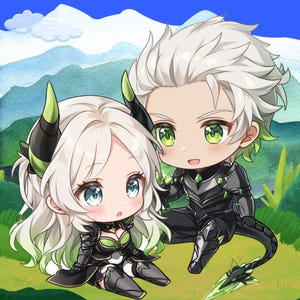 Custom Chibi Art Commission: Anime Style Digital Portrait