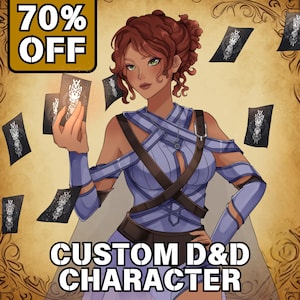 DnD, Custom DnD Character, DnD Commission, DnD Character Potrait, Dungeon and Dragon, Fantasy Character Commission, DnD Character Sheet
