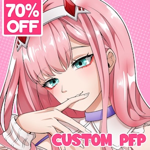 Custom Anime Character Portrait | Anime Character Commission, PFP, Anime Art, Custom Anime Portrait, Original Anime Art, OC, Avatar, Fanart
