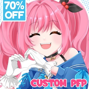 Anime Character Commission | Custom Anime Commission | Original Anime Character | PFP Icon | PFP Commission | Anniversary Fanart Gift