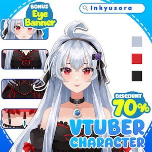 Kundenspezifisches Anime Vtuber Modell: Vollständig manipulierter Live2D-Avatar