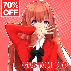 Custom Anime Character, Anime Commission, Original Anime Character, Custom Pfp Commission, Anime PFP, PFP Icon, Fanart Commission , For Gift