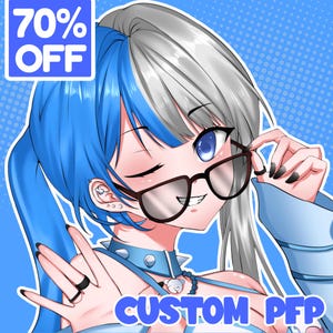Custom Anime Illustration: Character Portrait, Fanart, PFP (Digital Commission