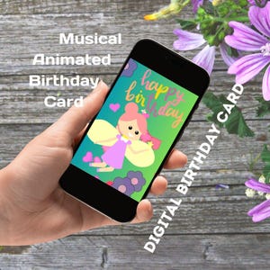 Biglietto di auguri musicale animato di compleanno