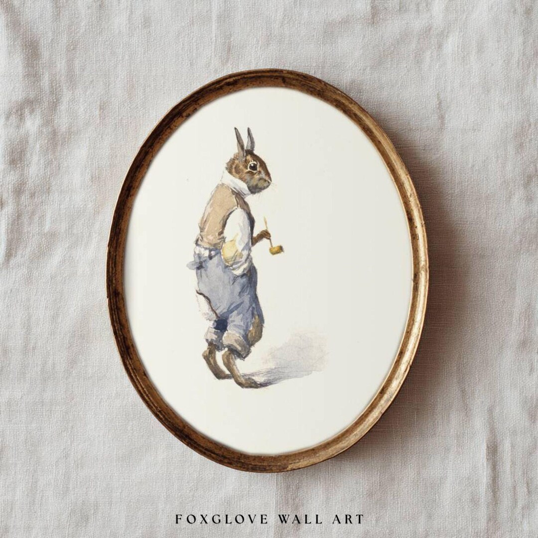Brer Rabbit Arthur Burdett Frost Illustration, Vintage Bunny Woodland ...