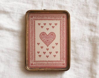 Embroidered Heart Valentine Print, Folk Art Scandinavian Decor (Digital Download)