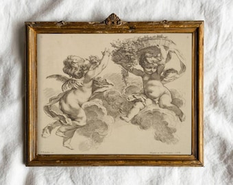 François Boucher Cupid Print | Antique Cherub Drawing (Digital Download)