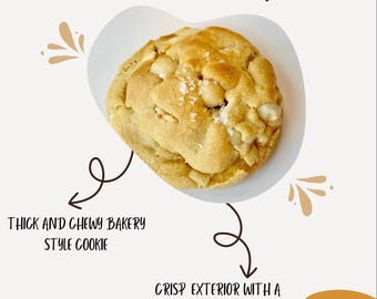 Receita de biscoito gourmet recheado com macadâmia | Download digital para padeiros caseiros | Instruções detalhadas, dicas de panificação e guia de armazenamento.
