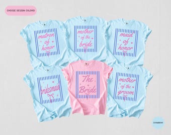 Comfort Colors® Bridal Party Shirts, Bridesmaid Proposal Gift, Maid Of Honor Tee, Mother Of The Bride, Matching Bachelorette Wedding Shirt