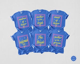 Comfort Colors® Bridal Party Shirts, Bridesmaid Proposal Gift, Maid Of Honor Tee, Mother Of The Bride, Matching Bachelorette Wedding Shirt