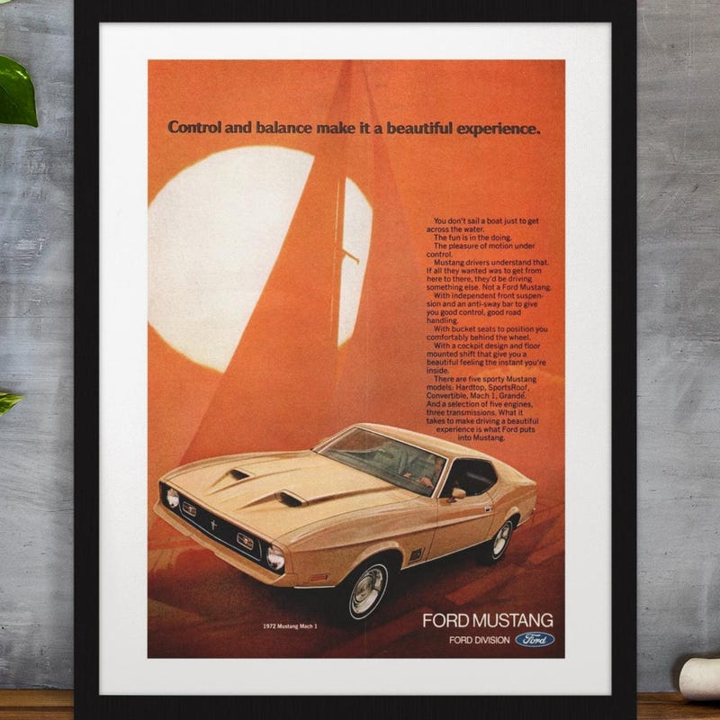 Retro Car Advert Poster - Etsy UK