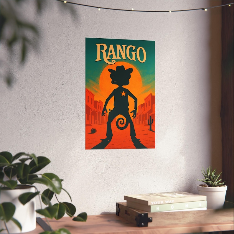 Rango Movie Poster | Cinematic Western Wall Art - Etsy