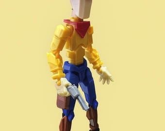 Cowboy 13 | SPECIAL EDITION Dummy 13 Action Figure | 3D Printed Collectible Toy