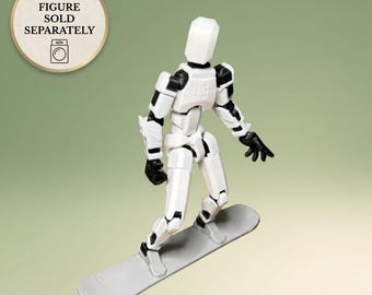 Snowboard for Dummy 13 | 3D Printed Winter Sports Action Figure Accessory