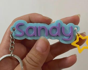Name Keychain | 3D Printed Customizable Personal Car & House Key Accessory