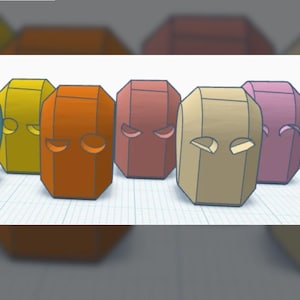 Pack de 3 cabezas para muñecos de 13 pulgadas/figuras de acción impresas en 3D