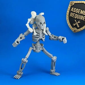 Skelett 13 & Zubehör | SPECIAL EDITION Dummy 13 Actionfigur | 3D gedrucktes Gliederspielzeug