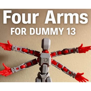 Extra set armen voor fopspeen 13 | 3D-geprint accessoire voor actiefiguren