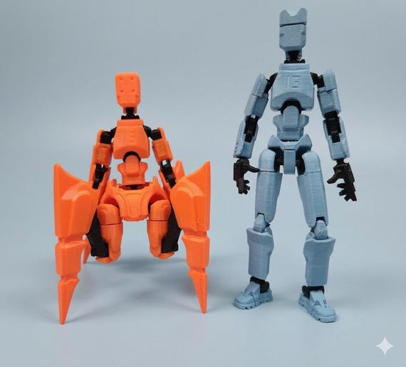 Spider Walker Mech Legs for Dummy 13 | 3D Printed Action Figure