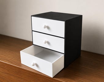 Drawer Box | 3D Printed 3-Tier Desk Space Saver | Home or Office Organizer Tool