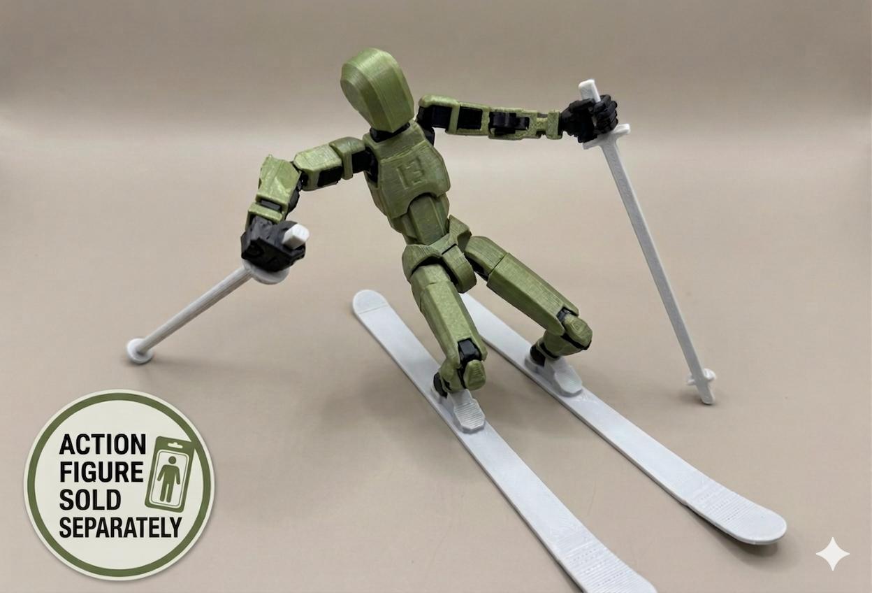 ダミー用スキー13｜3Dプリント製ウィンタースポーツアクション 