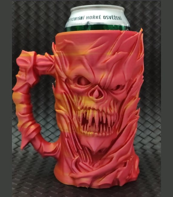 Fire Demon Can Holder | 3D Printed Beer Soda Energy Drink Koozie