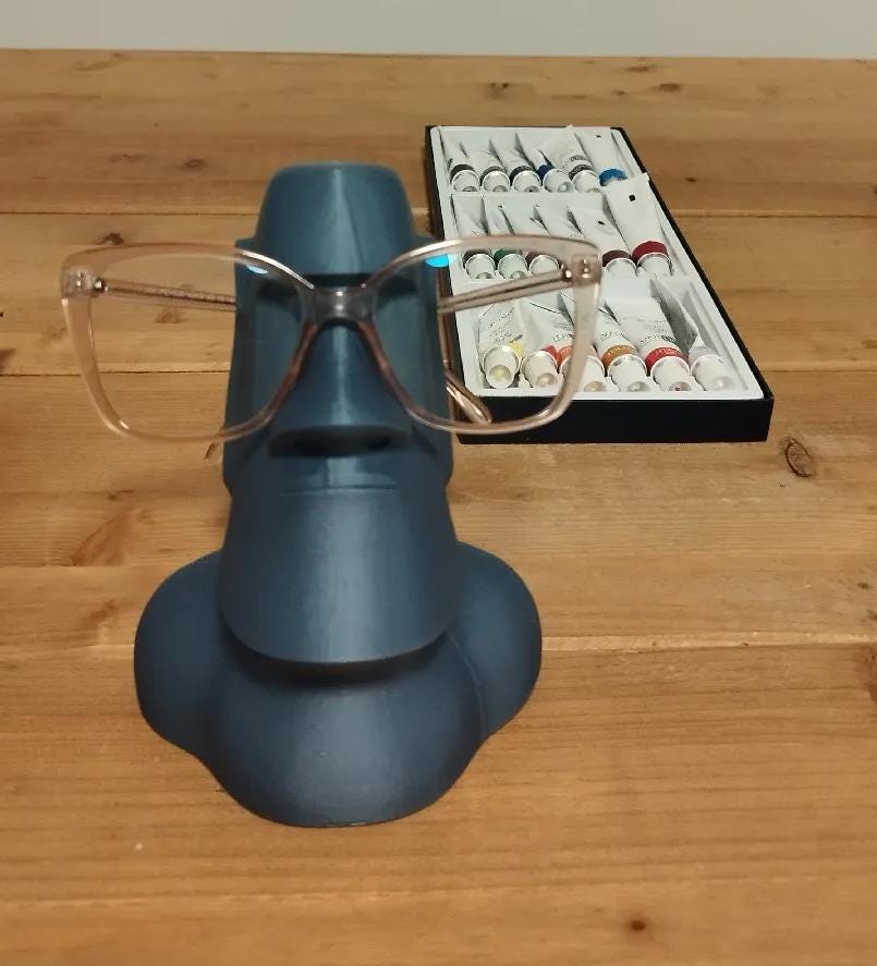 Moai Eyeglass Holder | 3D Printed End Table Home Decor - Picture 11 of 11