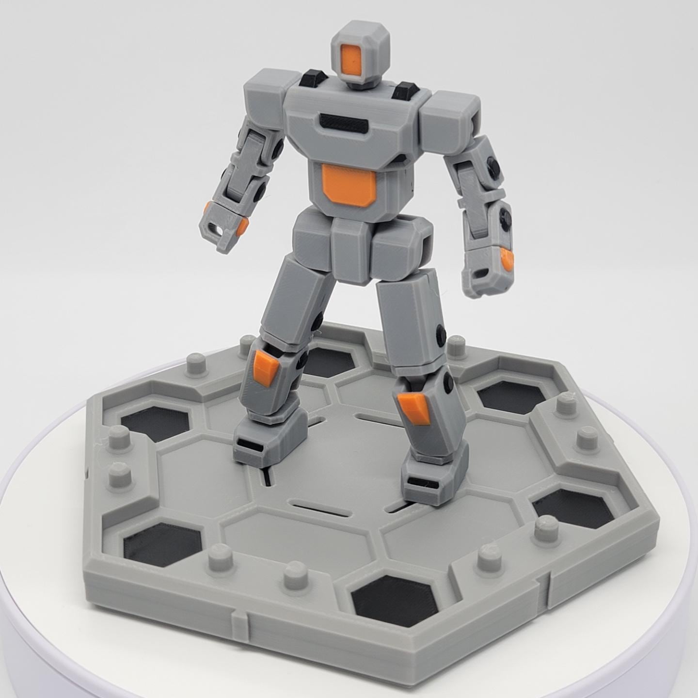Hexa Base for 1:12 Scale Action Figures | Robot Mech Fortress | 3D ...