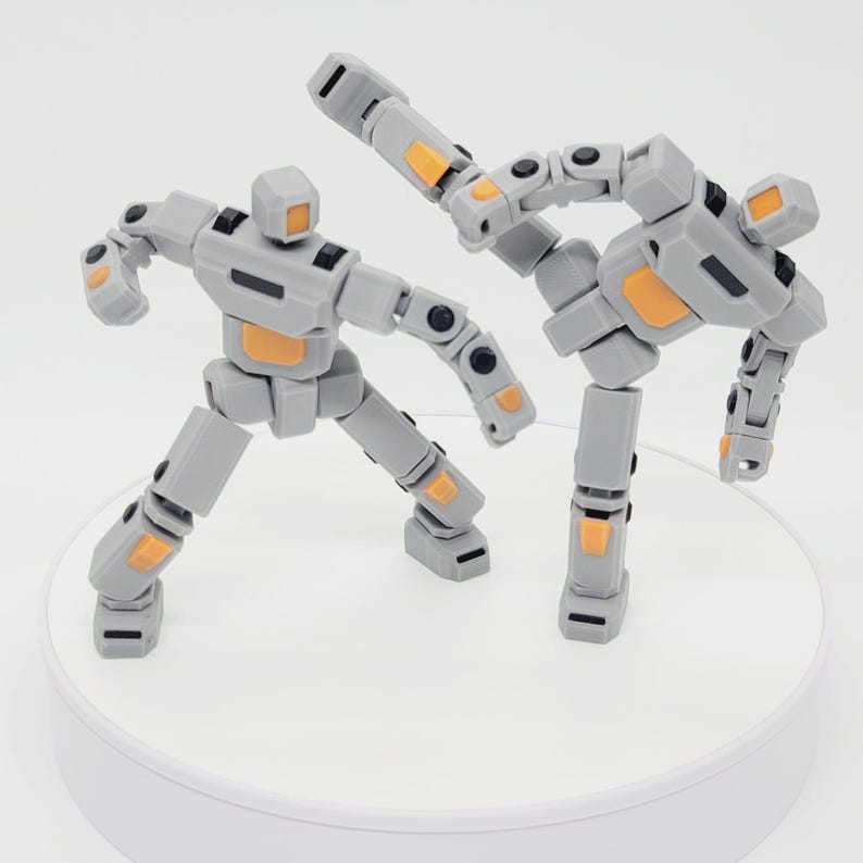 Worker V1.0 | Robot Mech Action Figure | 3D Printed Humanoid ...