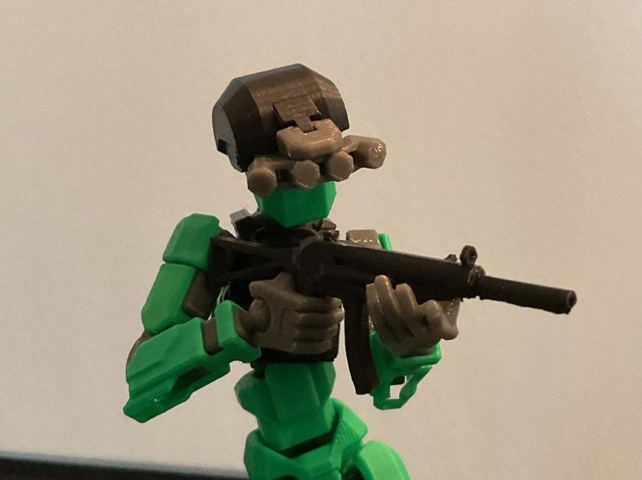 Night Vision Helmets for Dummy 13 | 3D Printed Custom Action Figure Accessories - Picture 7 of 7