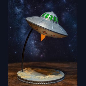 UFO led-theelichthouder | 3D-geprinte interieurverlichting voor binnen
