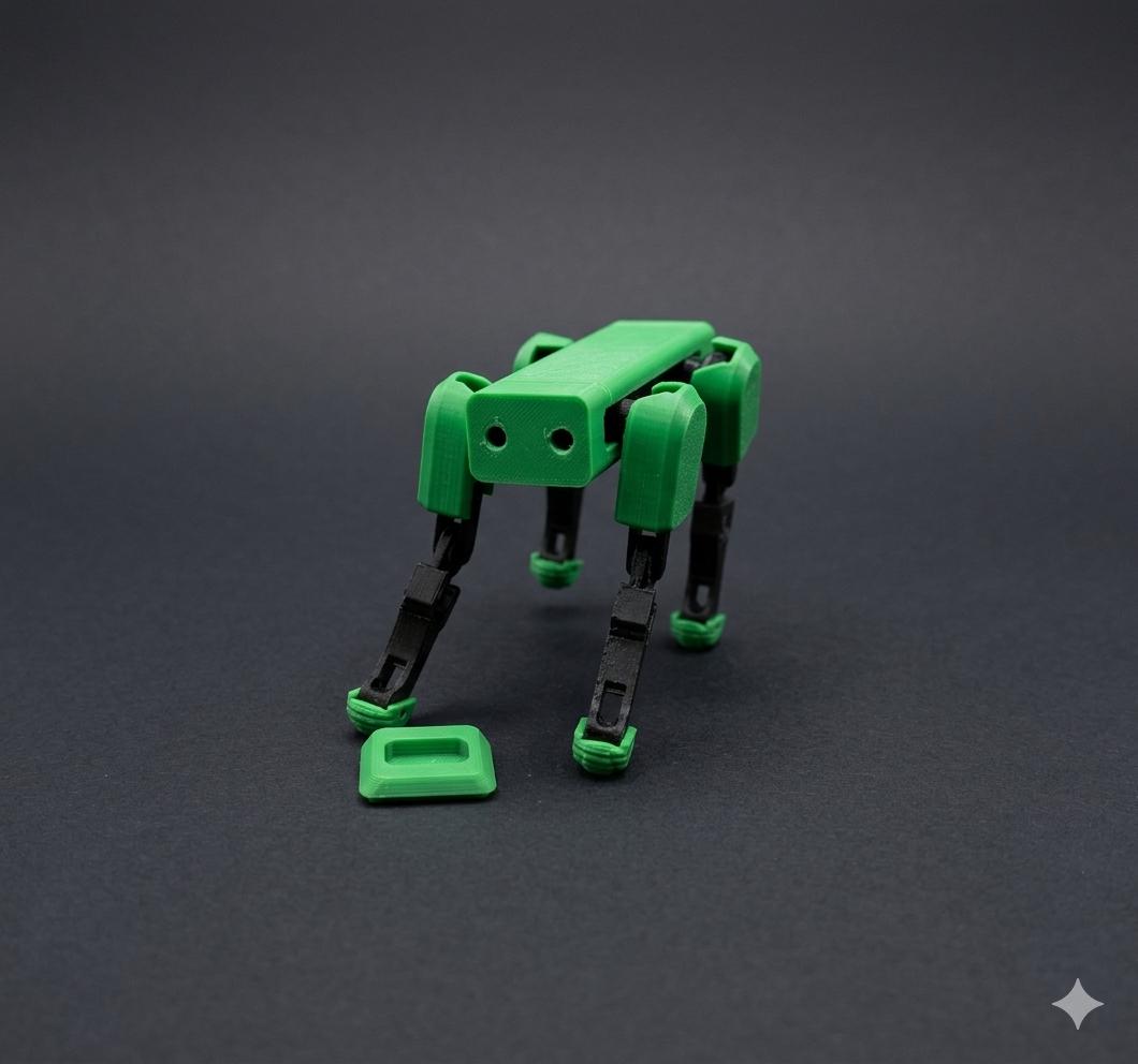 スポット13 ロボット犬アクションフィギュア | 3Dプリント製 関節可動