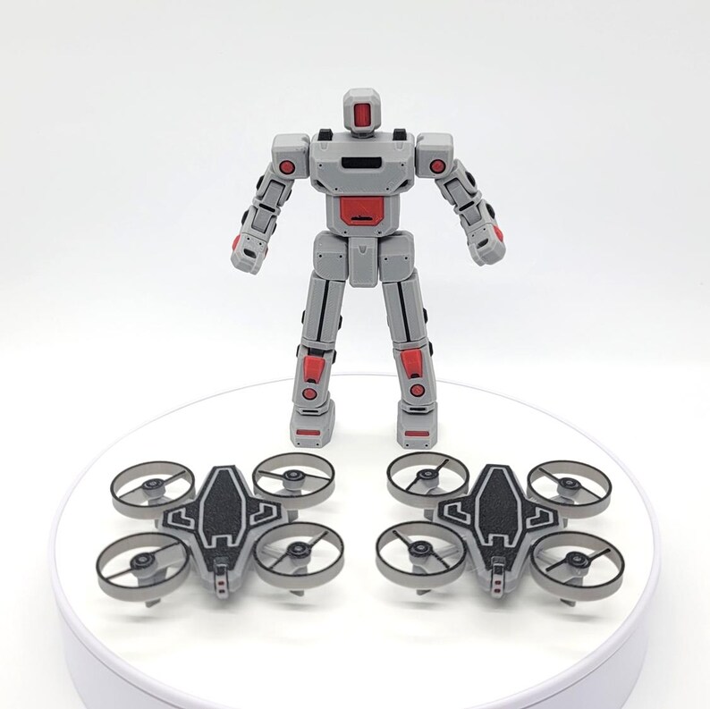 Swift | Robot Mech Action Figure | 3D Printed Autonomous Drone Vehicle ...