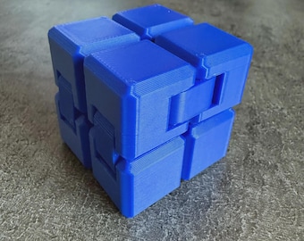 Infinity Cube Fidget | 3D Printed Desk Toy Trinket Stress Relief Sensory Stimulation