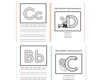 Alphabet Adventures: A-Z Handwriting Worksheets - Fun & Interactive Digital Practice