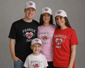 Family Day Love Cotton Tee, Unisex Holiday Shirt