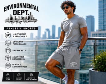 Milieuvriendelijke sportshort met grafische print | Lichtgewicht sportkleding voor sportprestaties