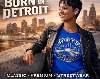 Motor City 313 Detroit T-Shirt | Urban Streetwear, Soft Cotton Tee