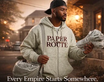 Paper Route Zip Hoodie – Net Worth Creation Streetwear, Entrepreneur Clothing