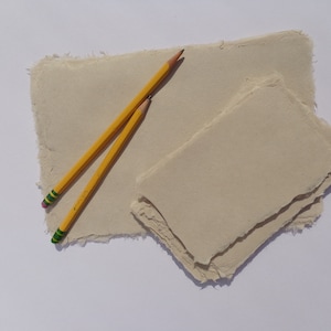 Carta fatta a mano di canapa abaca, dieci fogli da 6 x 8 pollici